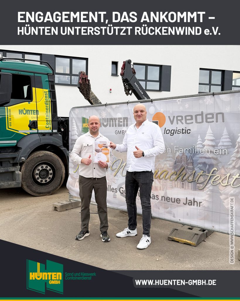 Engagement, das ankommt – Hünten unterstützt Rückenwind Alfter-Bornheim e.V.
